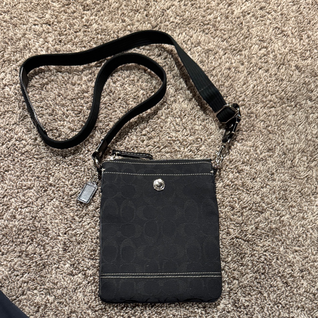 Vintage Coach Black Crossbody Bag